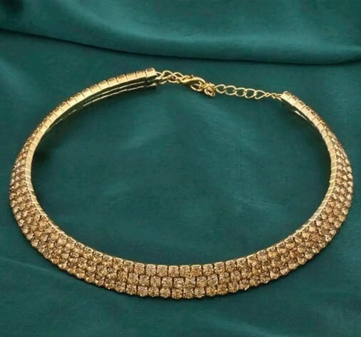 Maddy Space Ethnic Triple Layer Necklace Pack of 2 Colors (3 Layer Necklace-LCD-Silver)