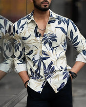 Load image into Gallery viewer, Stylish Lycra Floral Printed Long Sleeves Casual Shirt For Men