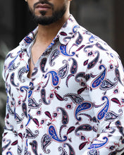 Load image into Gallery viewer, Stylish Lycra Floral Printed Long Sleeves Casual Shirt For Men