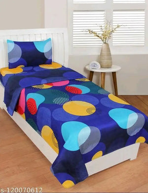 Trendy Printed Cotton Single Bedsheet