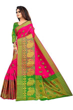 Load image into Gallery viewer, Stylish Cotton Silk Jacquard Saree With Blouse Piece
