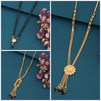 New Stylish Pack Of 3 Piece combo Women Mangalsutra Set