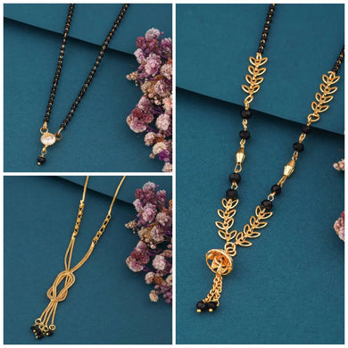 New Stylish Pack Of 3 Piece combo Women Mangalsutra Set