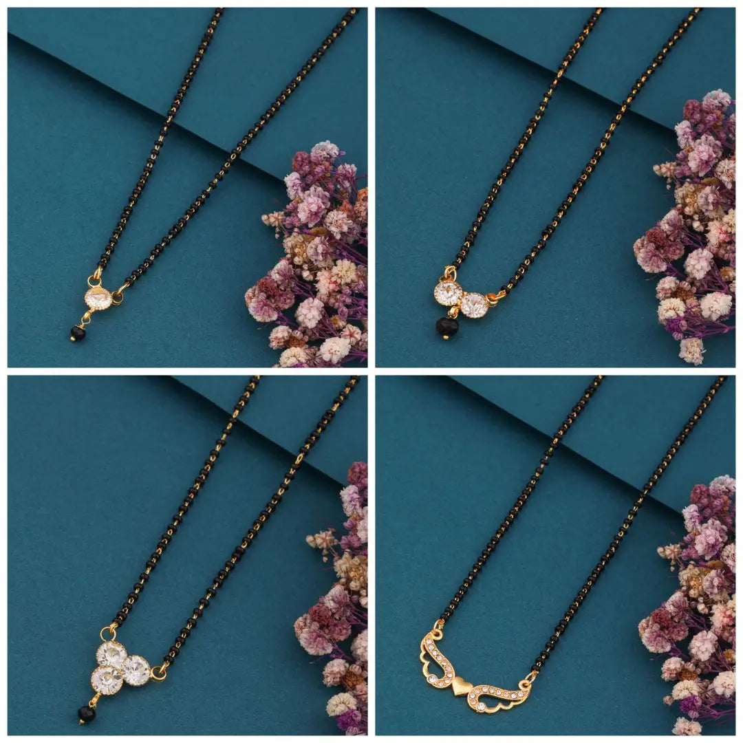 New Stylish Pack Of 4 Combo Women Mangalsutra Set