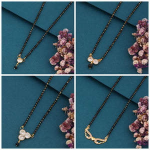 New Stylish Pack Of 4 Combo Women Mangalsutra Set