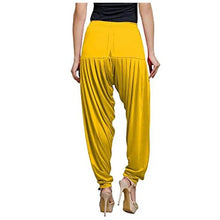 Load image into Gallery viewer, Eazy Trendz Viscose Lycra Solid Patiala for Womens - Yellow