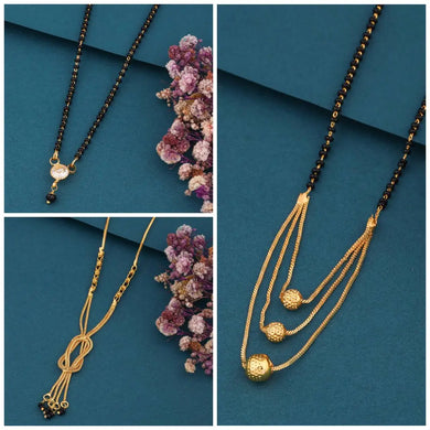 New Stylish Pack Of 3 Piece combo Women Mangalsutra Set