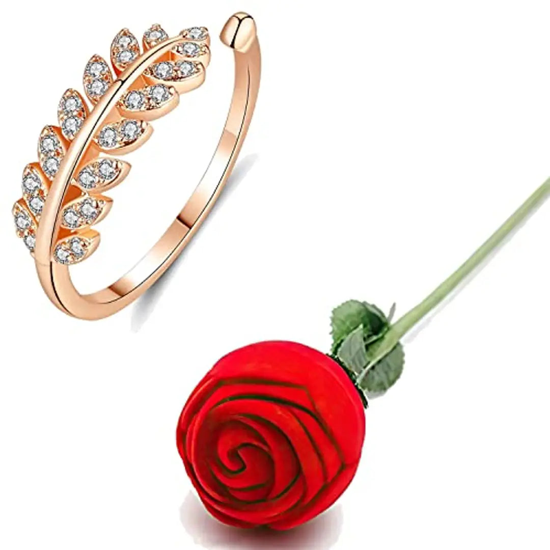 Buy Fashion Frill Valentine Gift For Girlfriend Boyfriend Silver Gold Hug  Ring For Women Men Girls 24K Gold Rose Love Gift Couple Ring Anniversary  Gift at Amazon.in