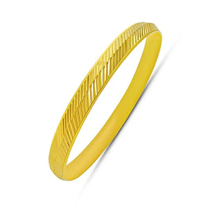 Saizen Gold-Plated Brass Punjabi Kada Bangle Kada for Mens