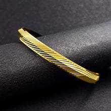 Load image into Gallery viewer, Saizen Gold-Plated Brass Punjabi Kada Bangle Kada for Mens