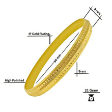 Load image into Gallery viewer, Saizen Gold Plated Brass Punjabi Sikh Kada Bangles Kada for Men