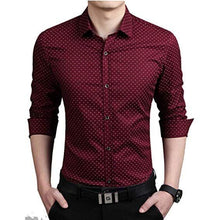 Load image into Gallery viewer, FREANKMEN Cotton Printed Full Sleeves Mens Casual Shirt