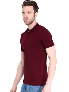 Poly Cotton Solid Half Sleeves Mens Polo T-shirt (Pack of 3)