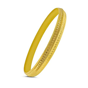 Saizen Gold Plated Brass Punjabi Sikh Kada Bangles Kada for Men