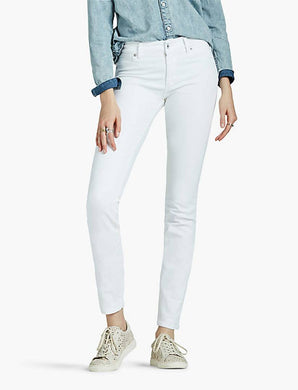 Women's White Denim Solid Jeans