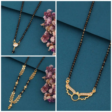 New Stylish Pack Of 3 Piece combo Women Mangalsutra Set