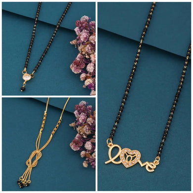 New Stylish Pack Of 3 Piece combo Women Mangalsutra Set