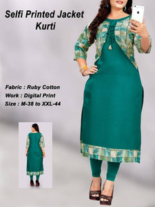 Elegant Cotton Kurta With Jacket