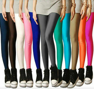 Women's Shinner lycra Leggings in Green and Leaf Green,  COD is not available for this item