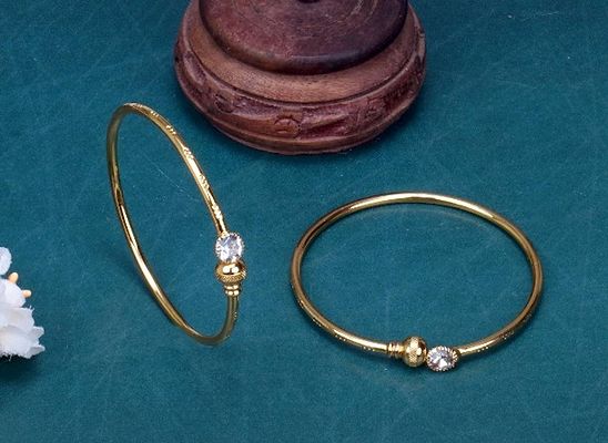 Gold Plated Free Size Bangles bracelet for women fashion