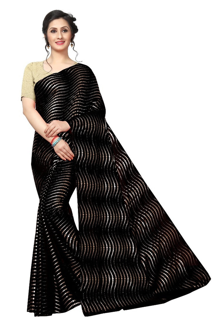 Designer Foil Bindi Sarees in Rangoli Silk  with Blouse piece heavy matty - SVB Ventures 
