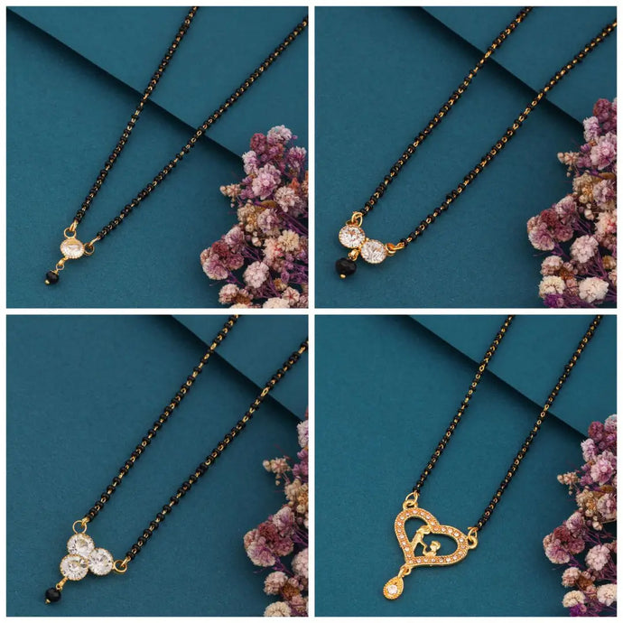 New Stylish Pack Of 4 Combo Women Mangalsutra Set