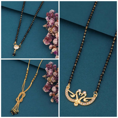 New Stylish Pack Of 3 Piece combo Women Mangalsutra Set