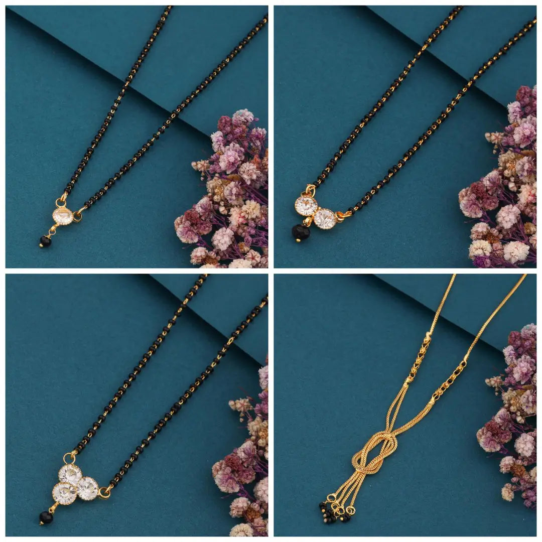 New Stylish Pack Of 4 Combo Women Mangalsutra Set