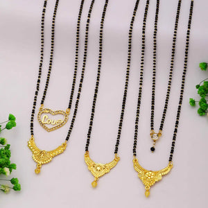 New Stylish Pack Of 5 Combo Women Mangalsutra Set