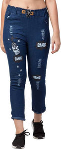 Solid Dark Blue Bang Bang Joggers for Women