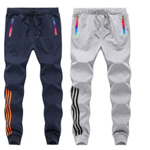 Load image into Gallery viewer, Buy One Get One Free Men&#39;s Multicoloured Polyester Blend Self Pattern Slim Fit Joggers