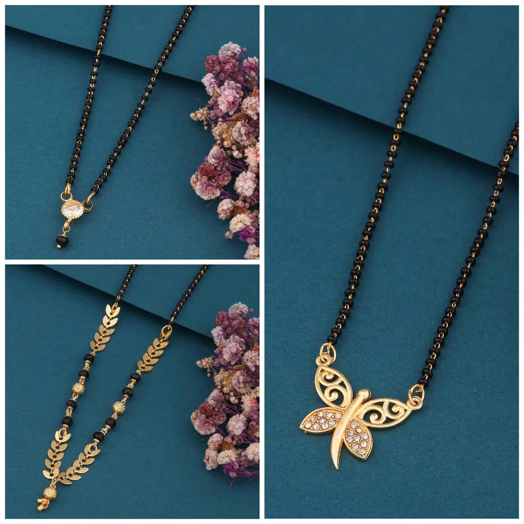 New Stylish Pack Of 3 Piece combo Women Mangalsutra Set