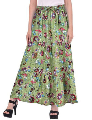 Fabulous Rayon Printed Skirts For Women And Girls